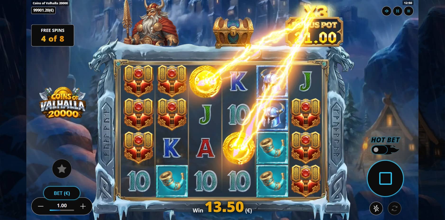 Coins of Valhalla 20,000 slot
