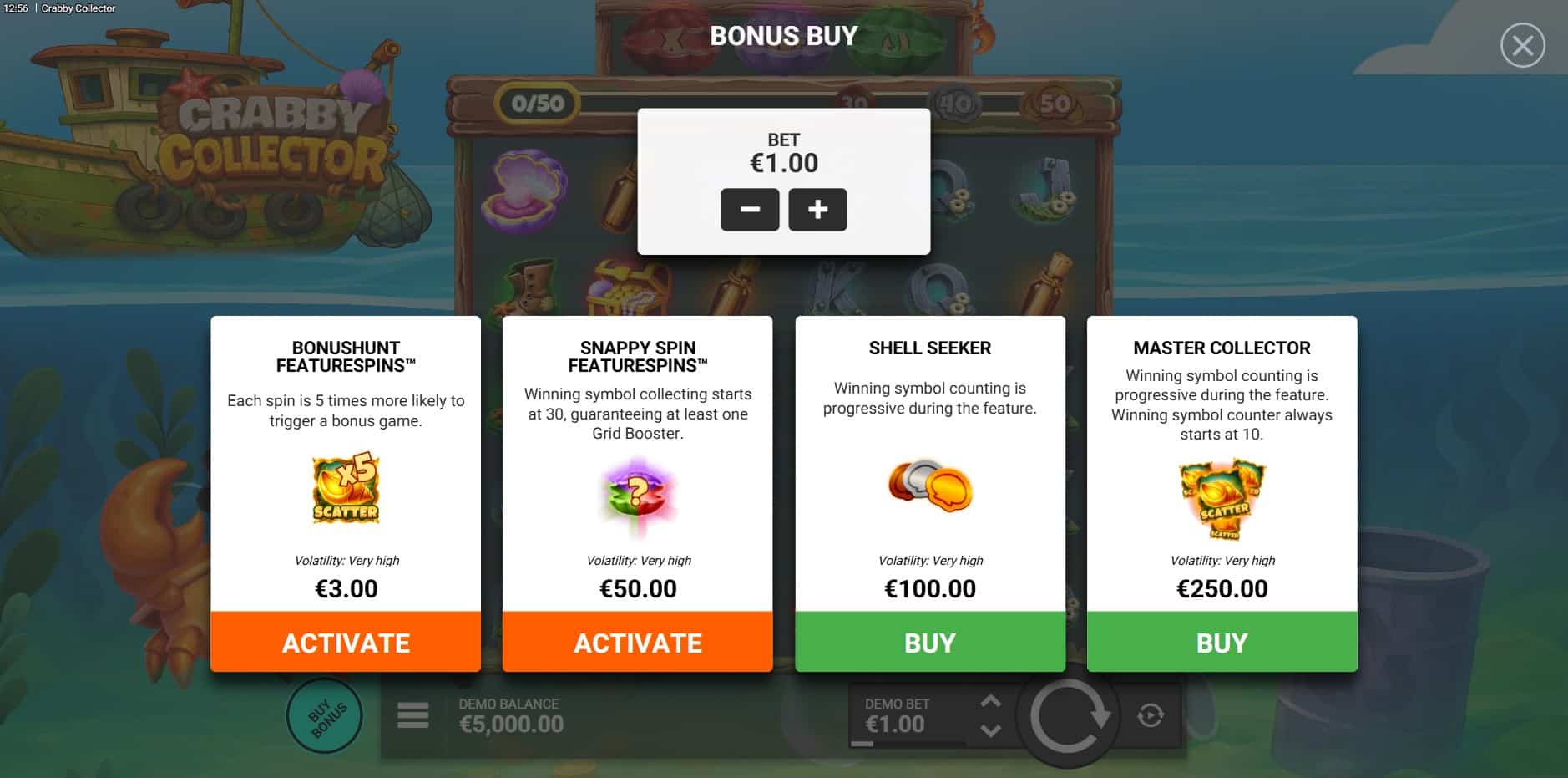 Crabby Collector slot