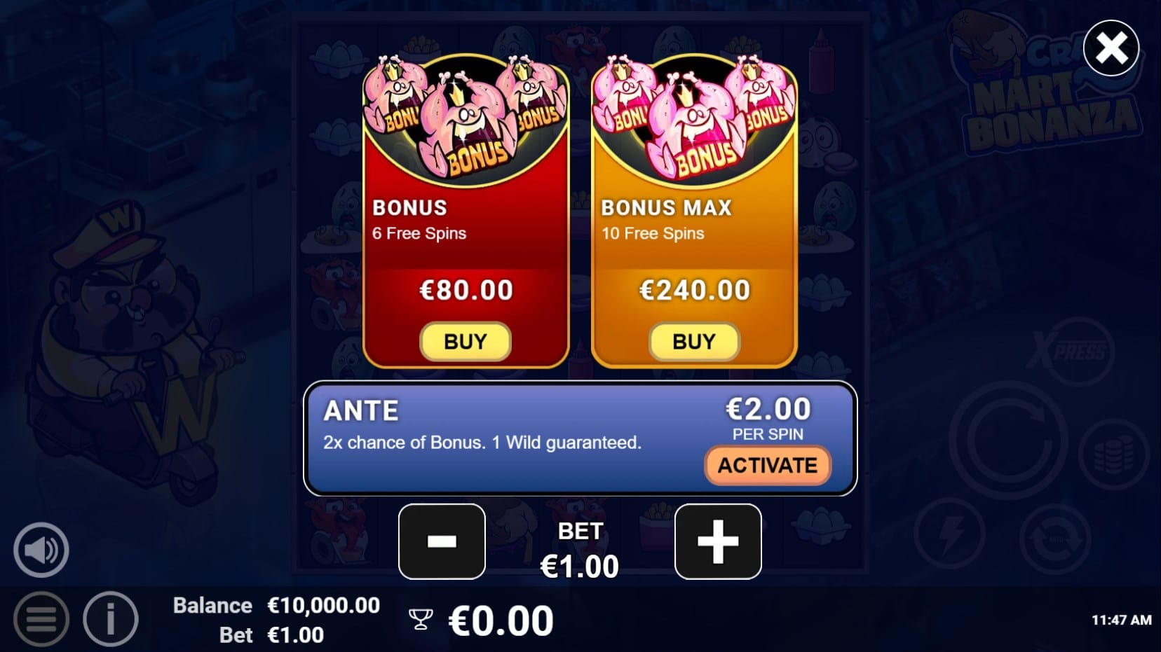 Crazy Mart Bonanza slot