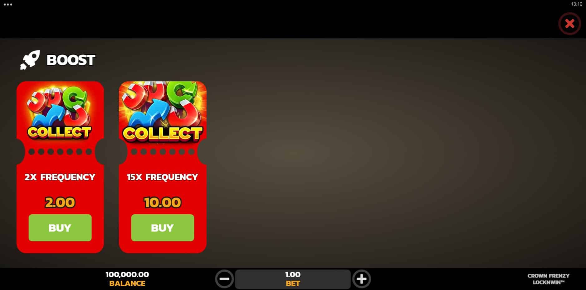 Crown Frenzy LockNWin slot