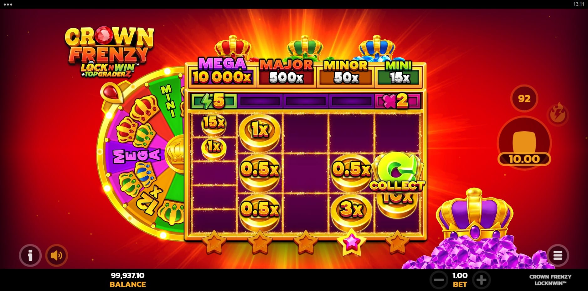 Crown Frenzy LockNWin slot