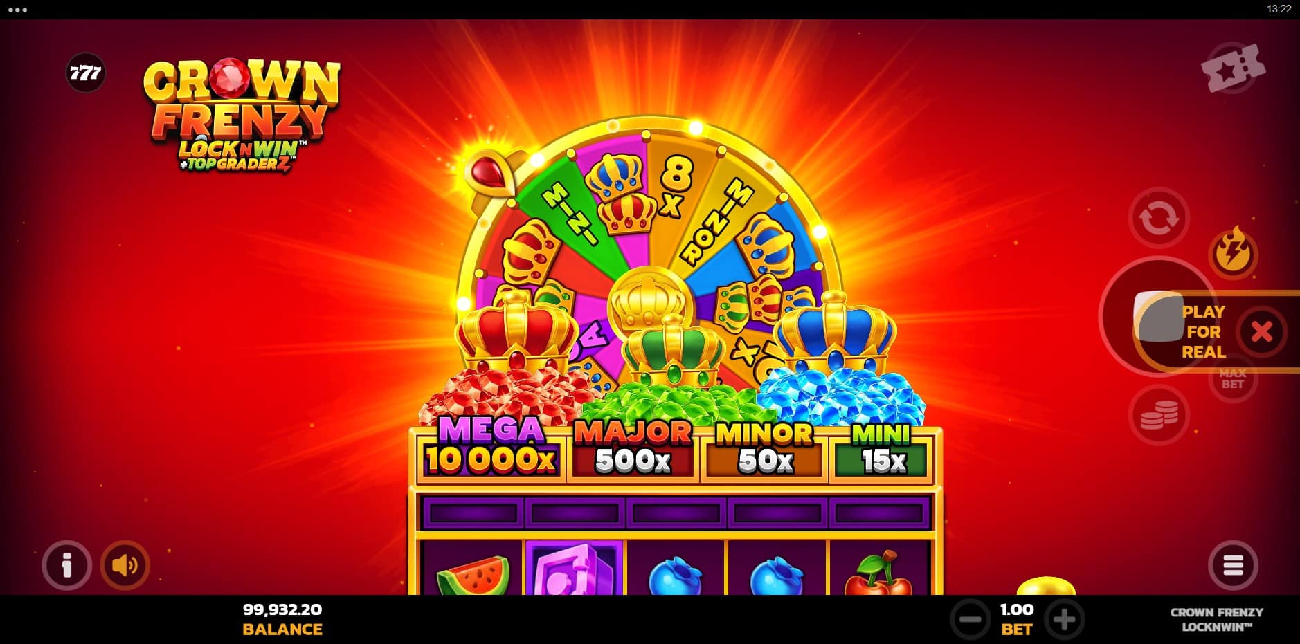 Crown Frenzy LockNWin slot