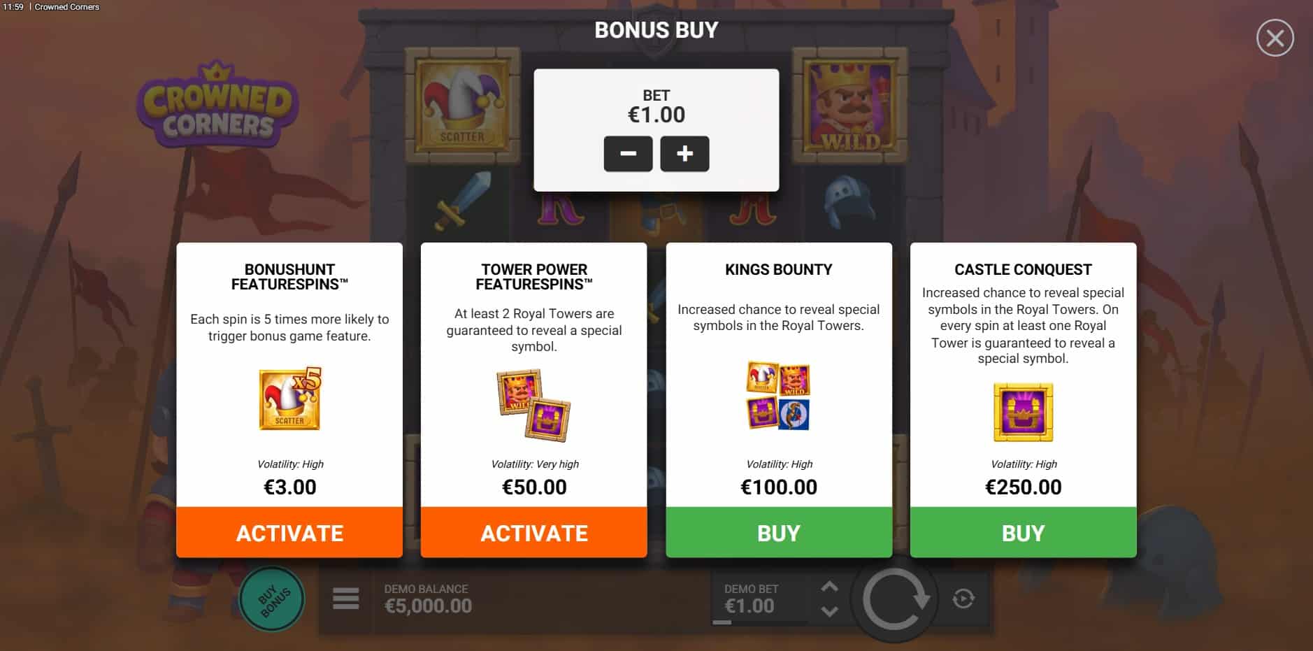 Crowned Corners slot