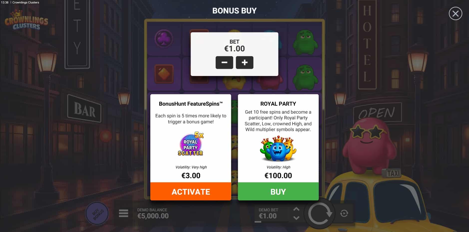 Crownlings Clusters slot