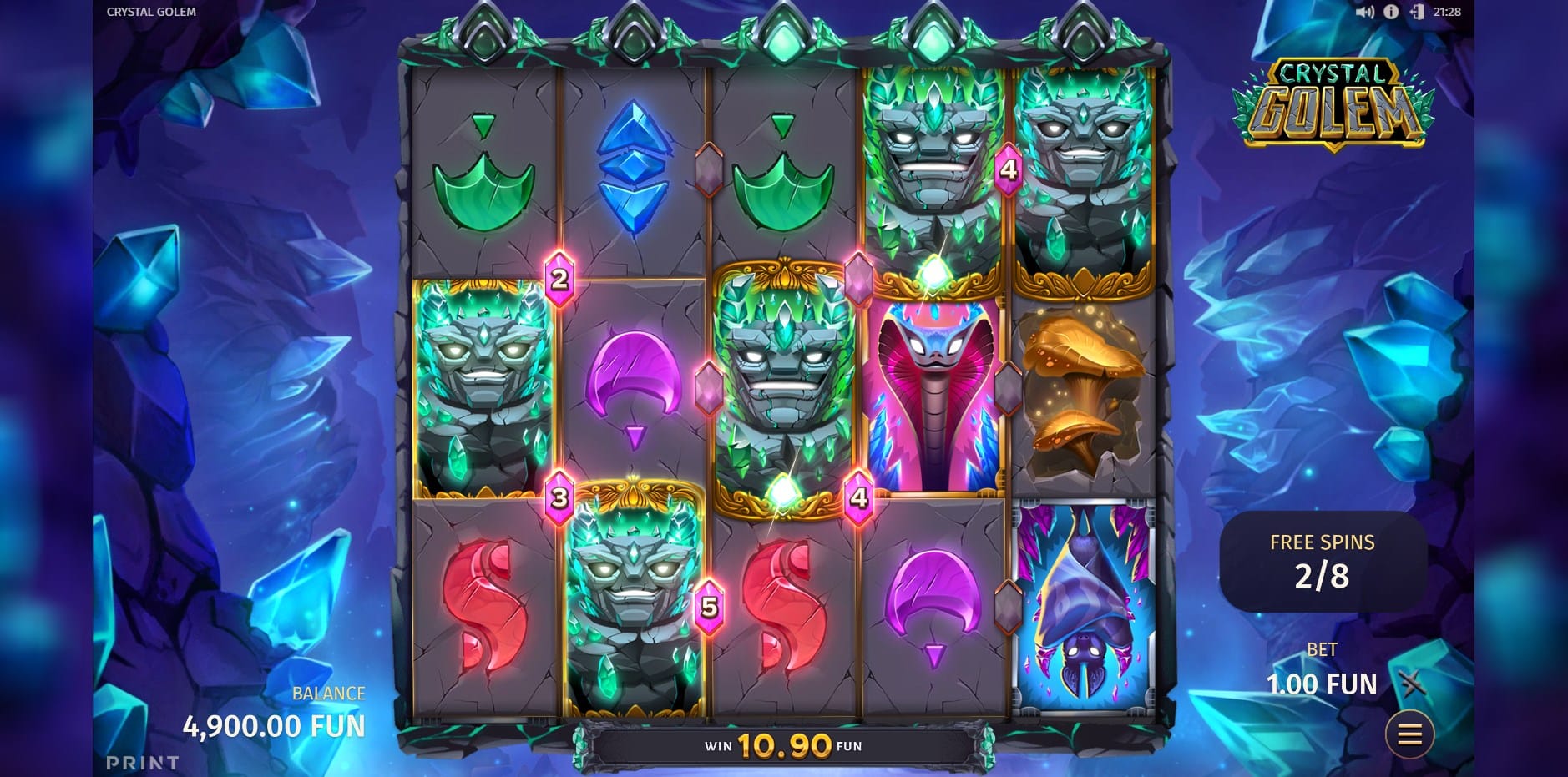 Crystal Golem slot