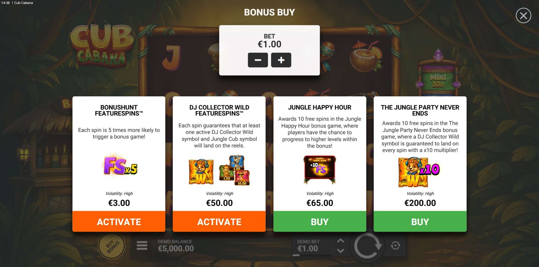 Cub Cabana slot