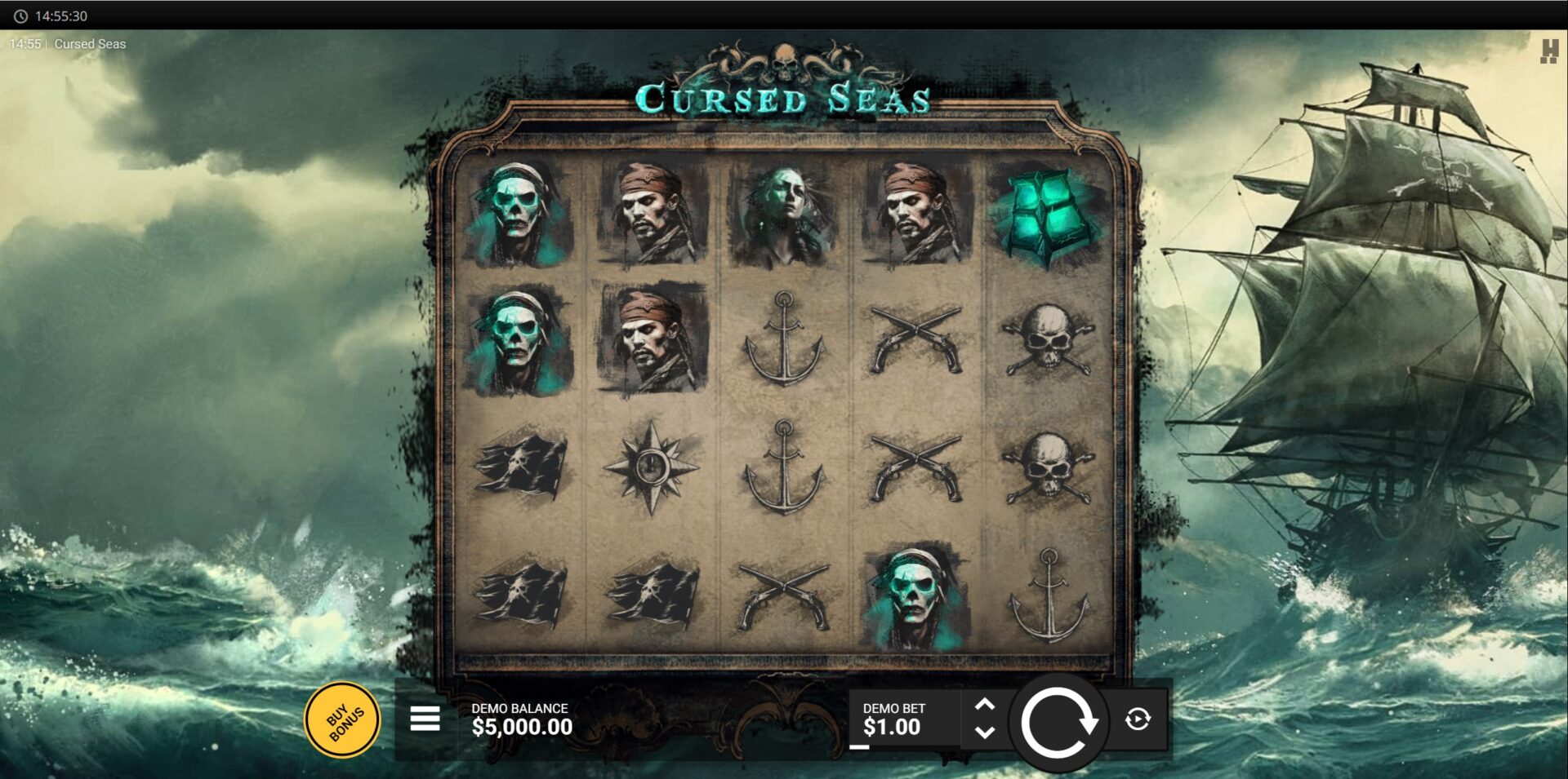 Cursed Seas Slot - Basegame