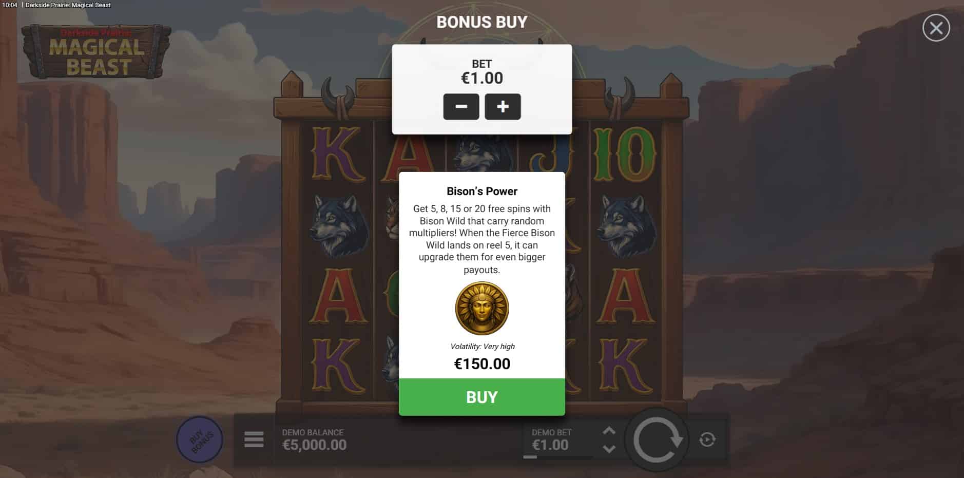 Darkside Prairie: Magical Beast slot