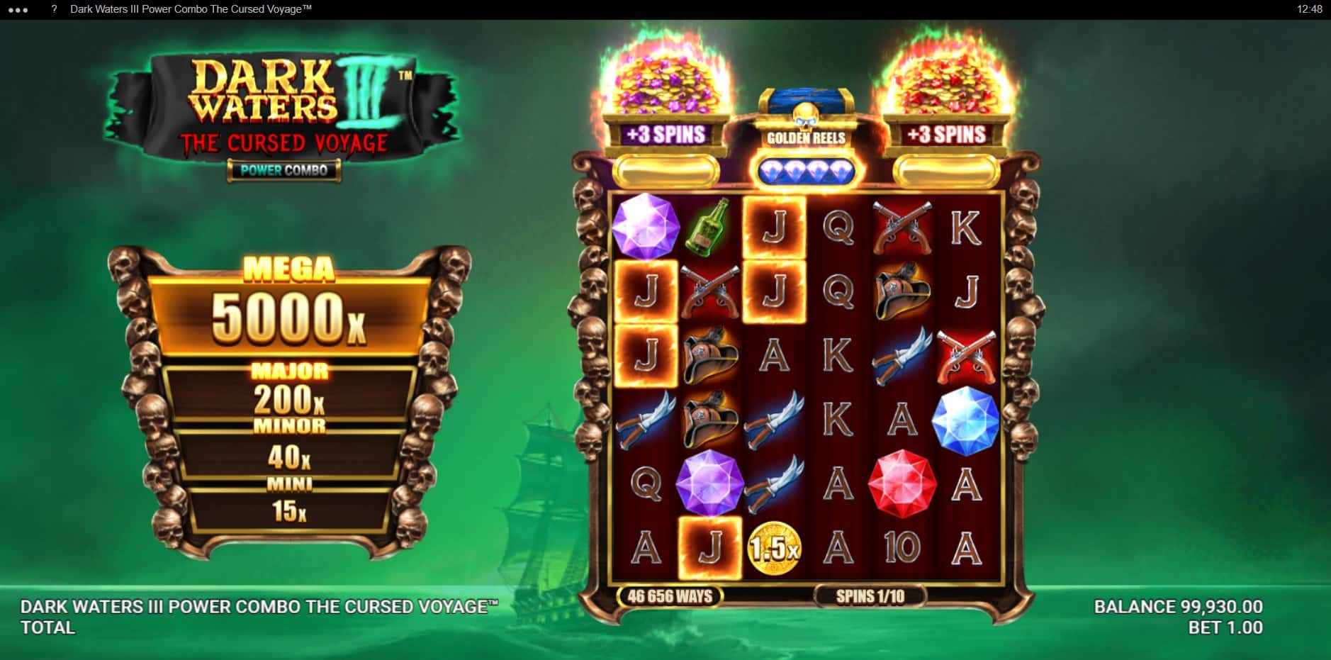 Dark Waters III POWER COMBO The Cursed Voyage slot
