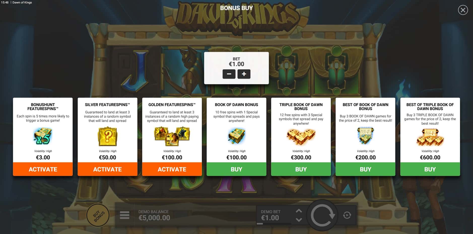 Dawn of Kings slot