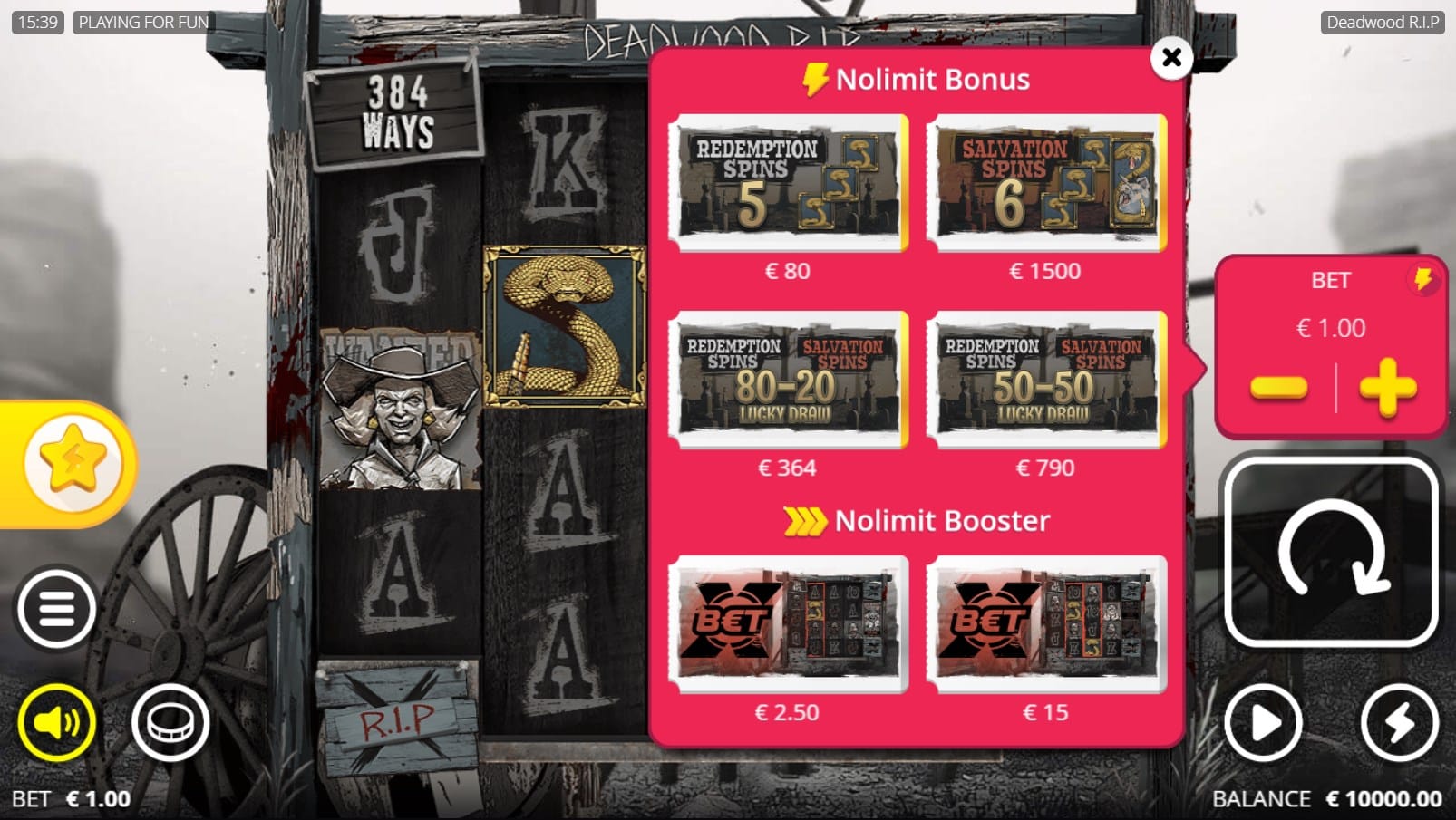 Deadwood RIP slot