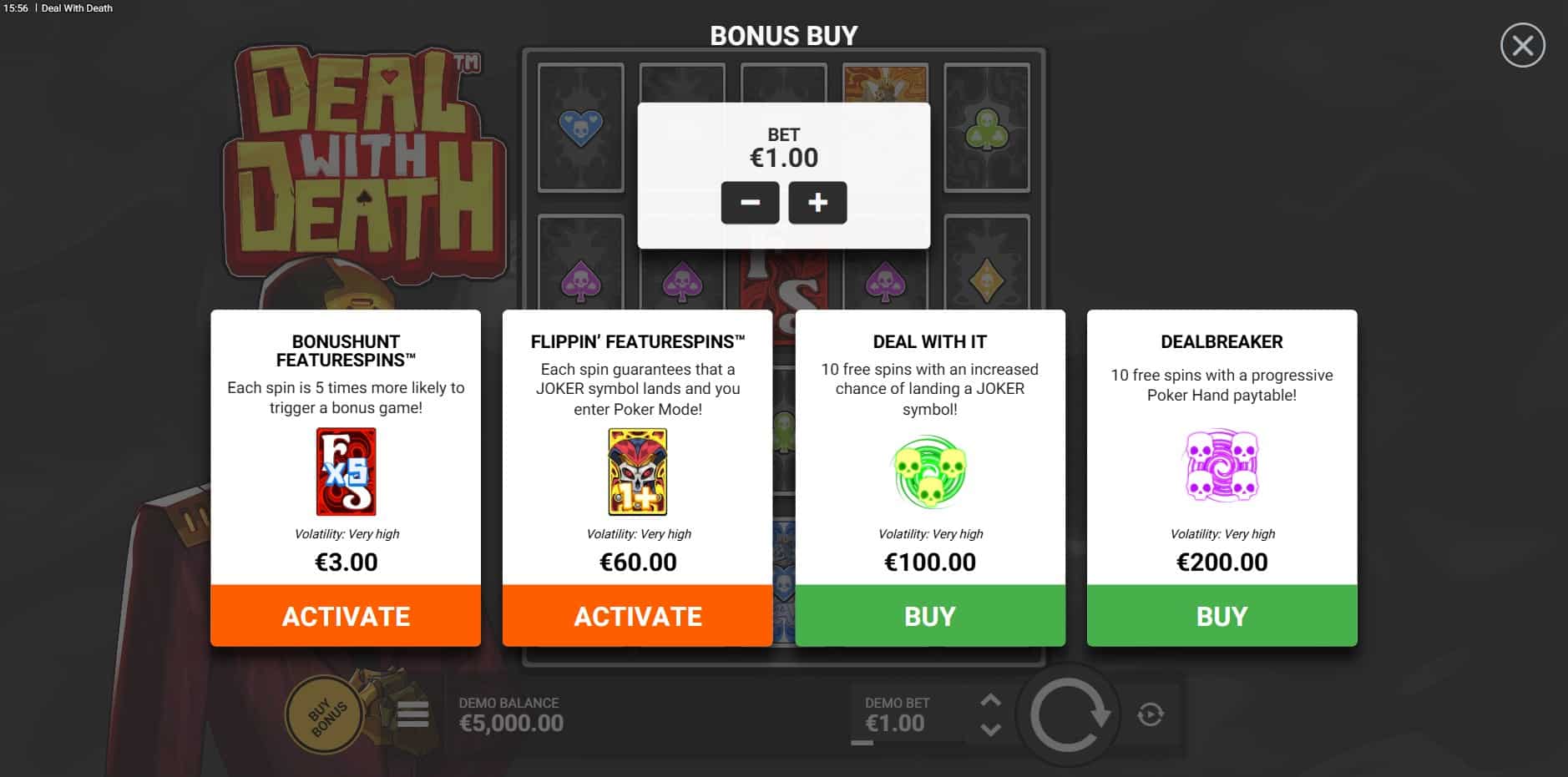 Deal with Death slot