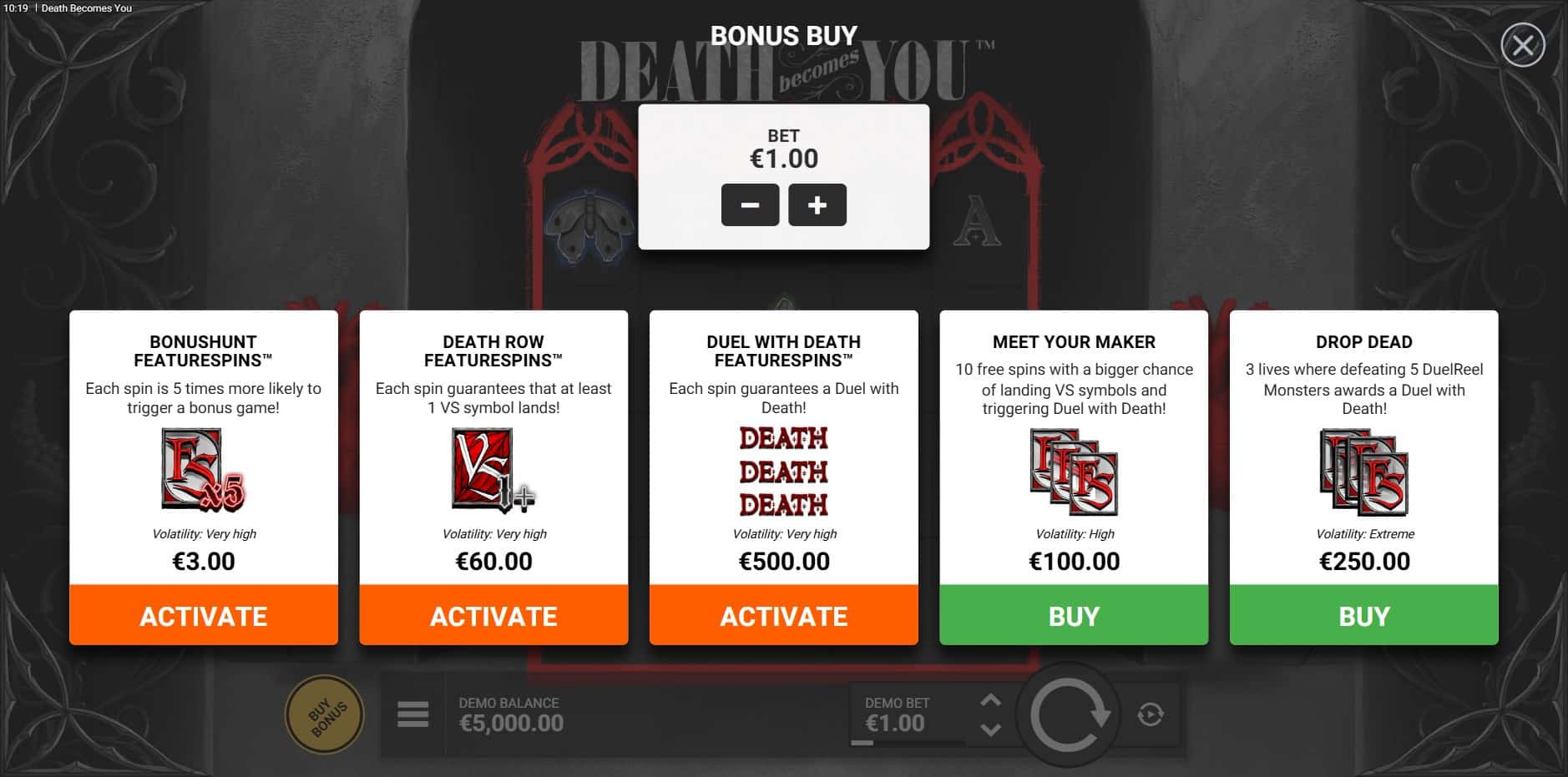 Death Becomes You slot
