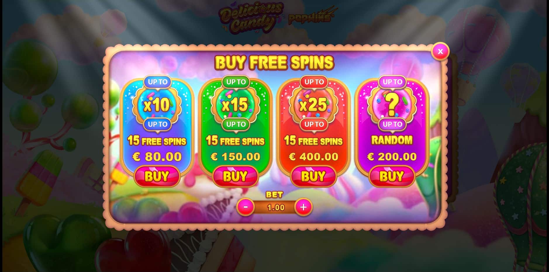 Delicious Candy PopWins slot
