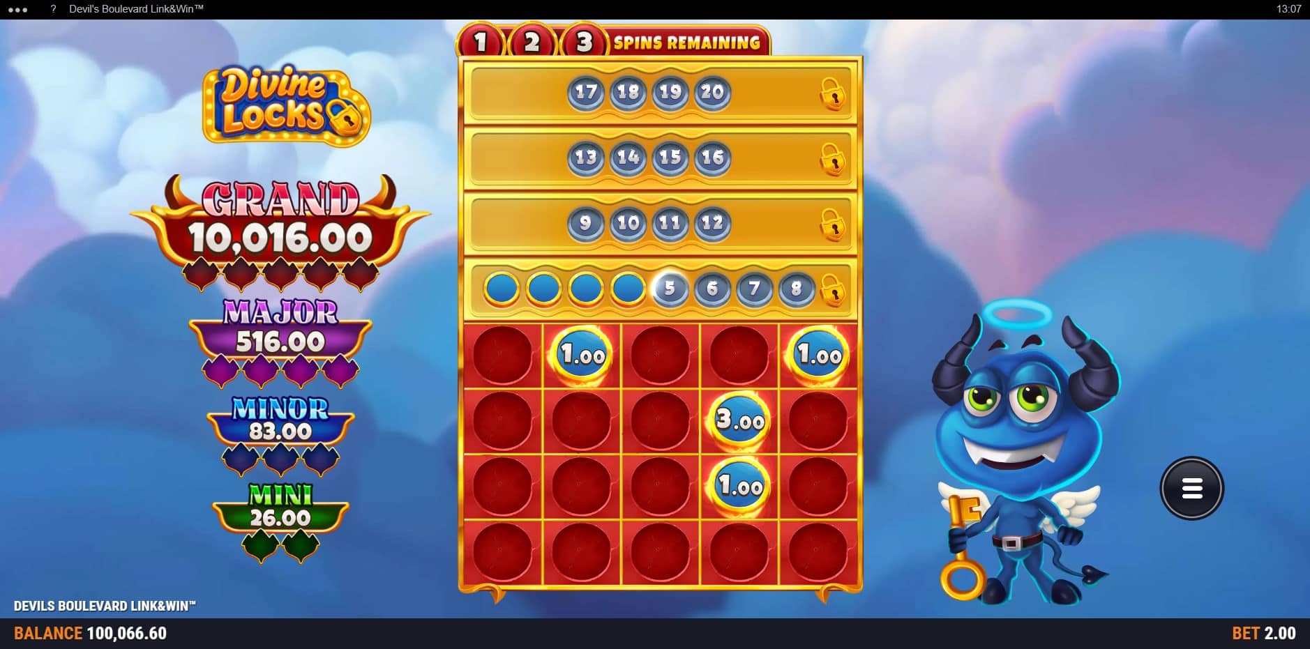 Devil's Boulevard Link&Win slot