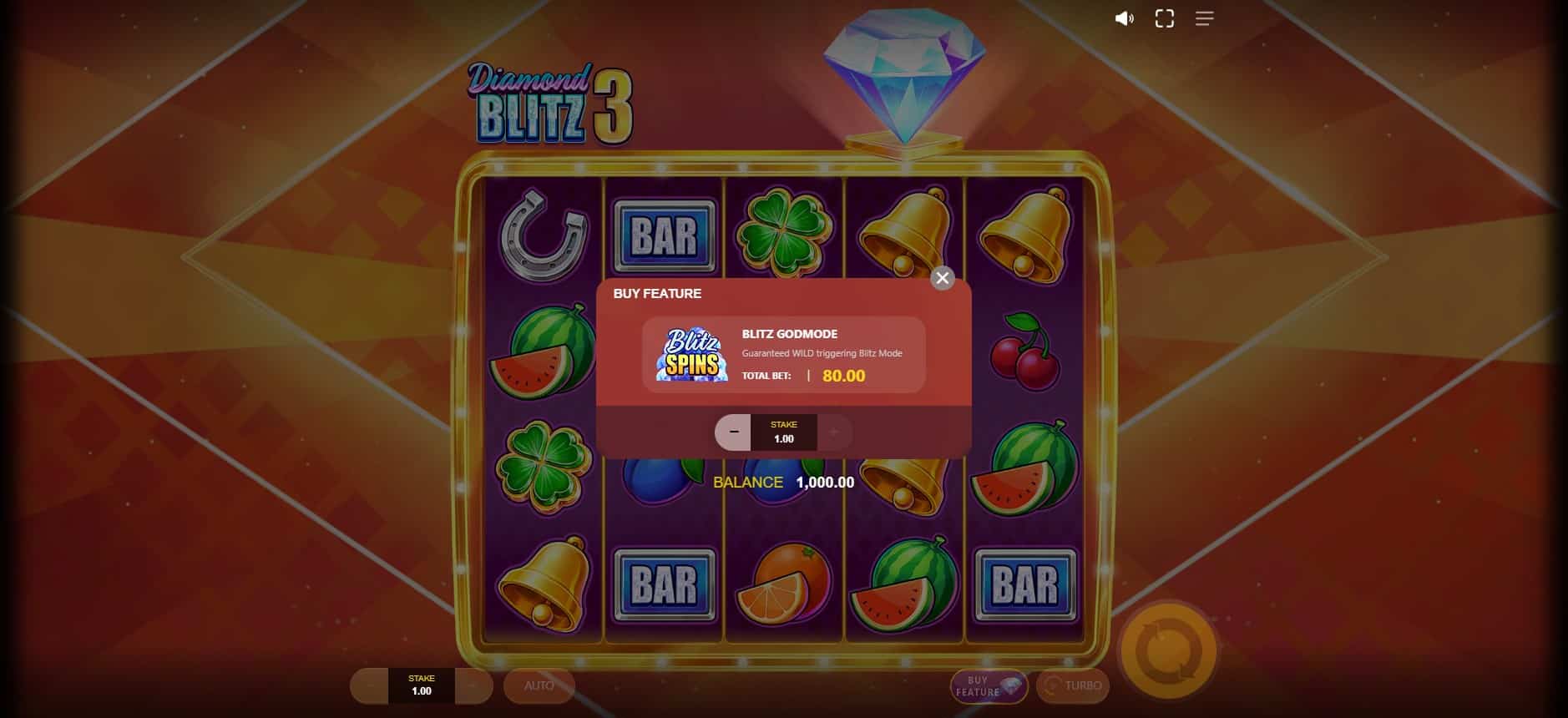Diamond Blitz 3 slot