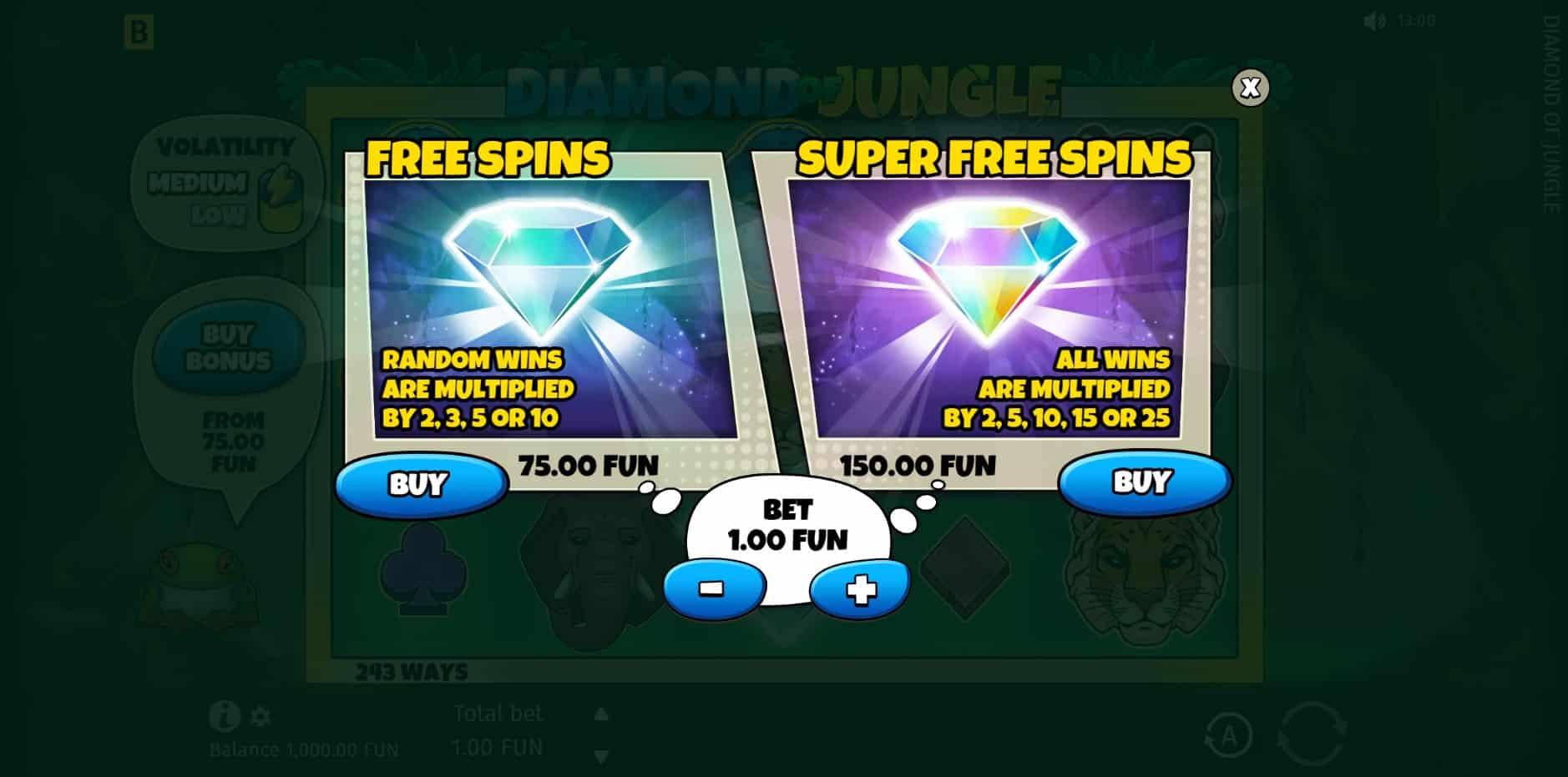 Diamond of Jungle slot