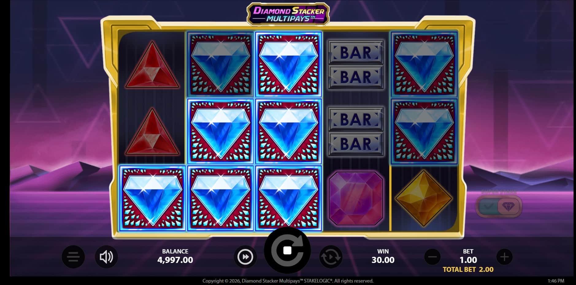 Diamond Stacker slot