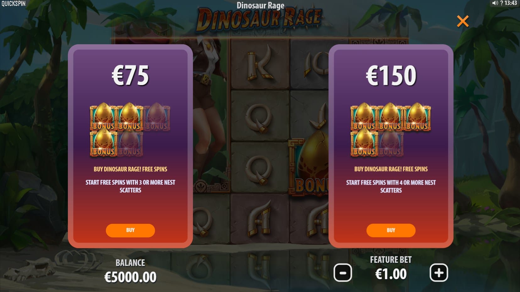 Dinosaur Rage slot
