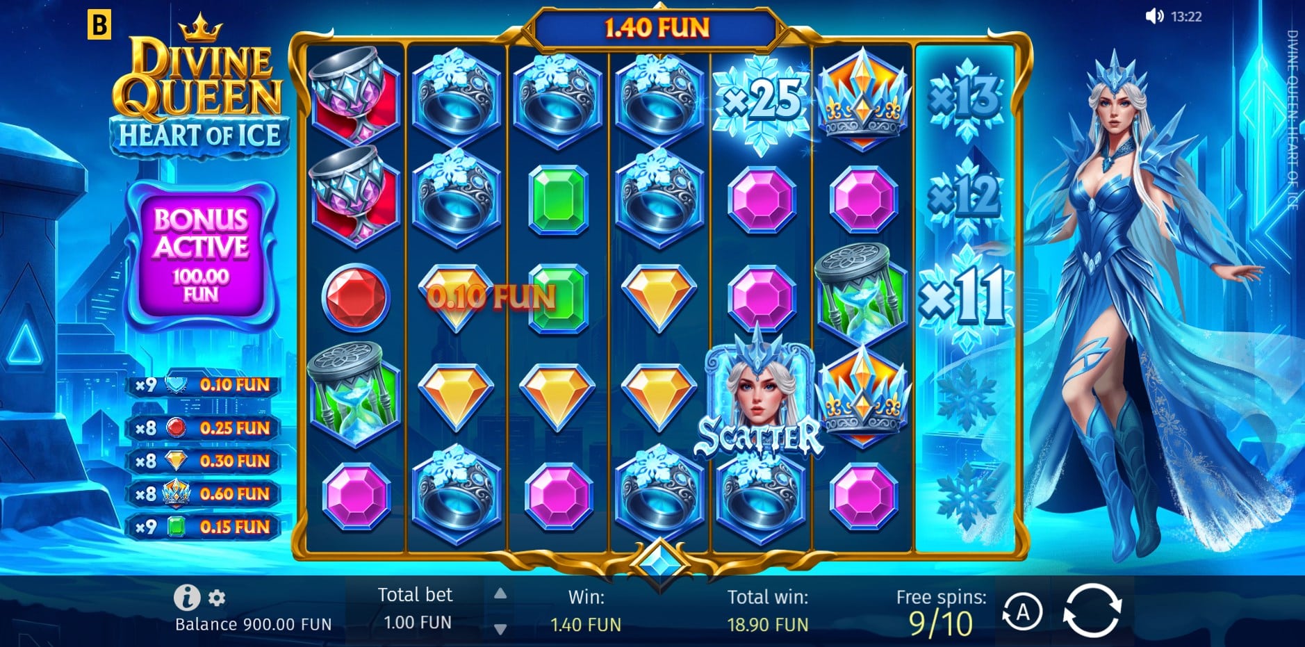 Divine Queen Heart of Ice slot