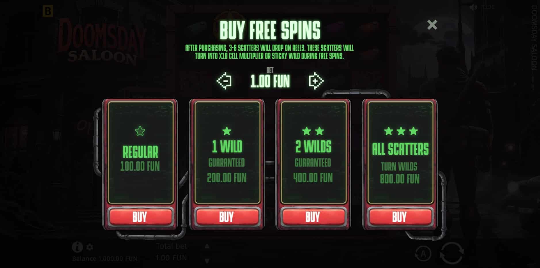 Doomsday Saloon slot