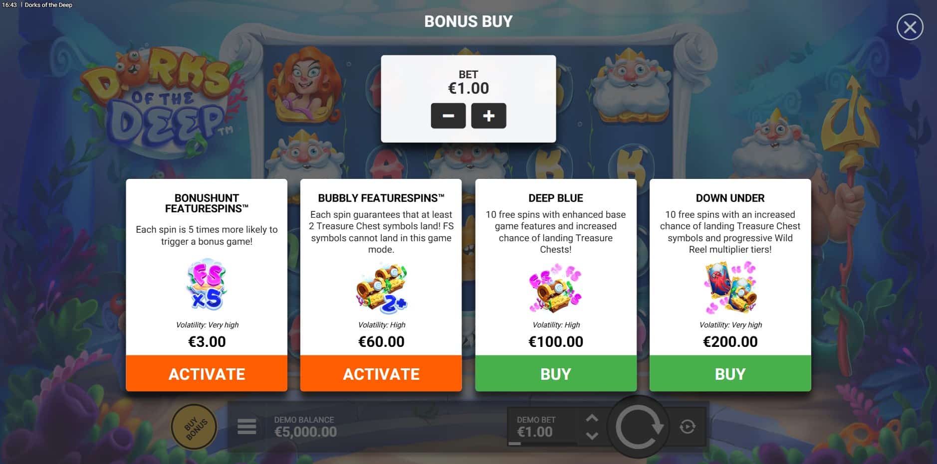 Dorks of the Deep slot