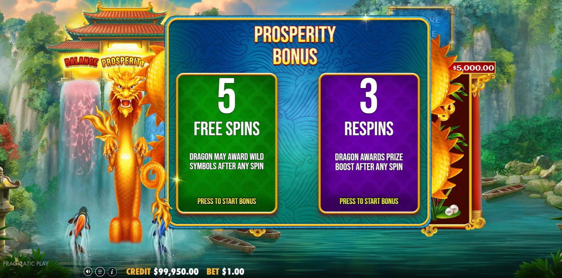 Dragon's Gate - Bonus Choice slot