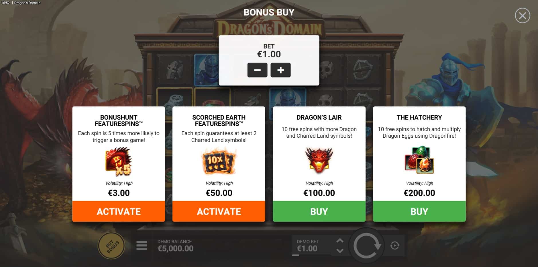 Dragon's Domain slot