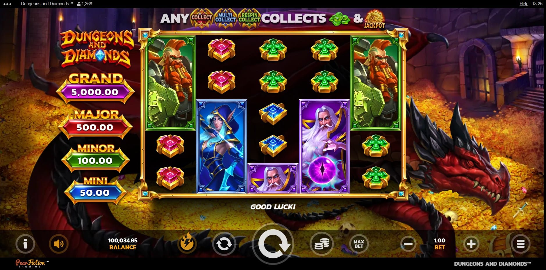 Dungeons and Diamonds slot