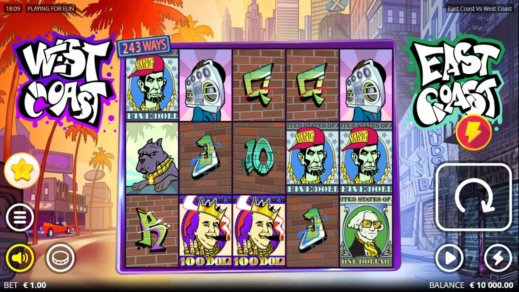 East Coast vs West Coast slot