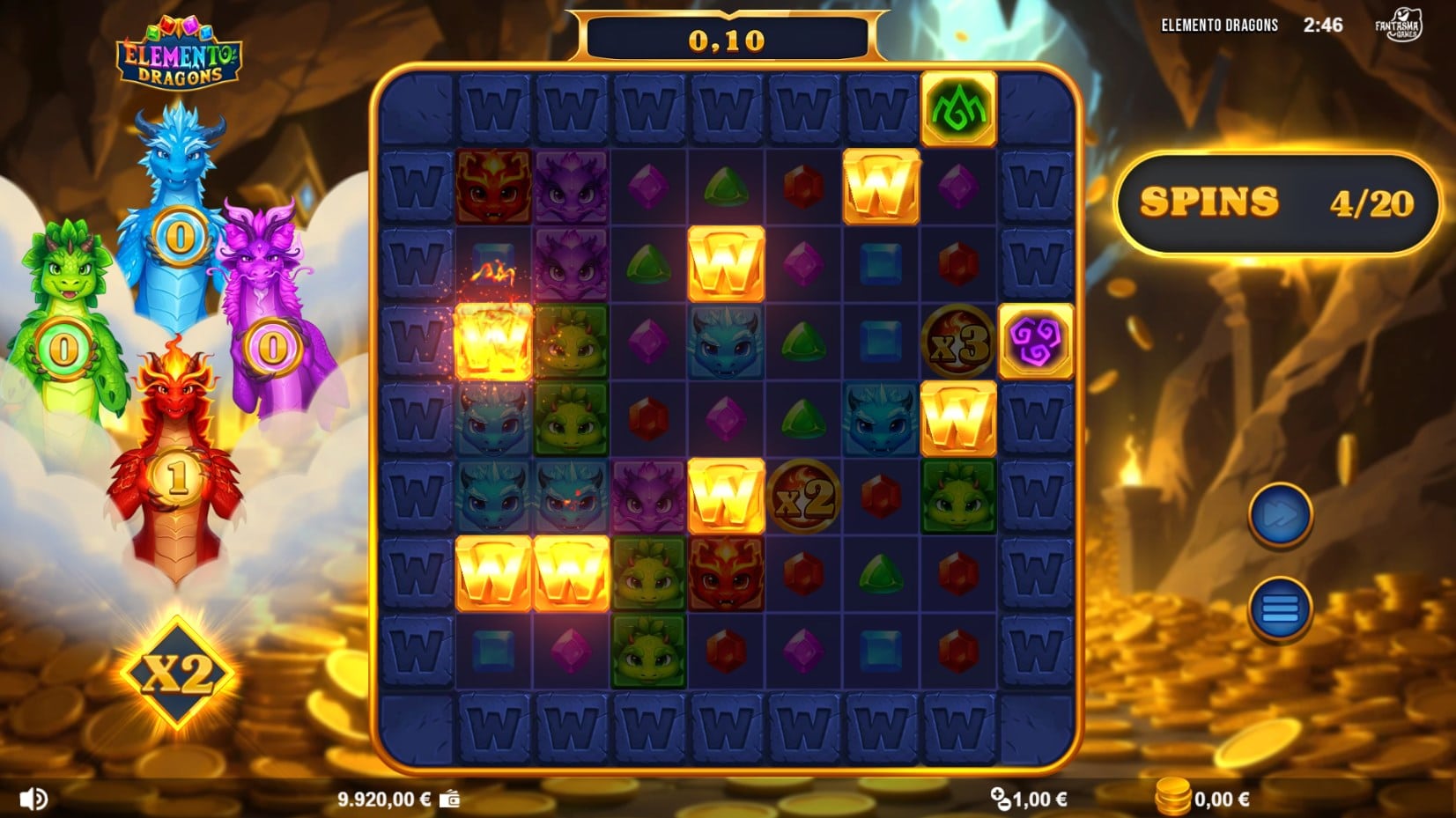 Elemento Dragons slot