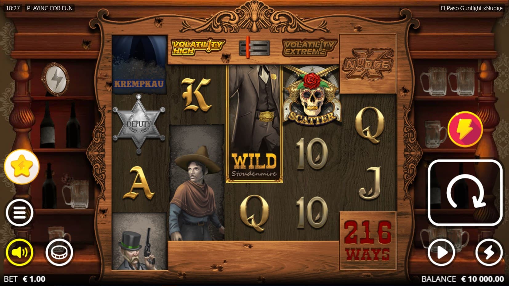 El Paso Gunfight xNudge slot