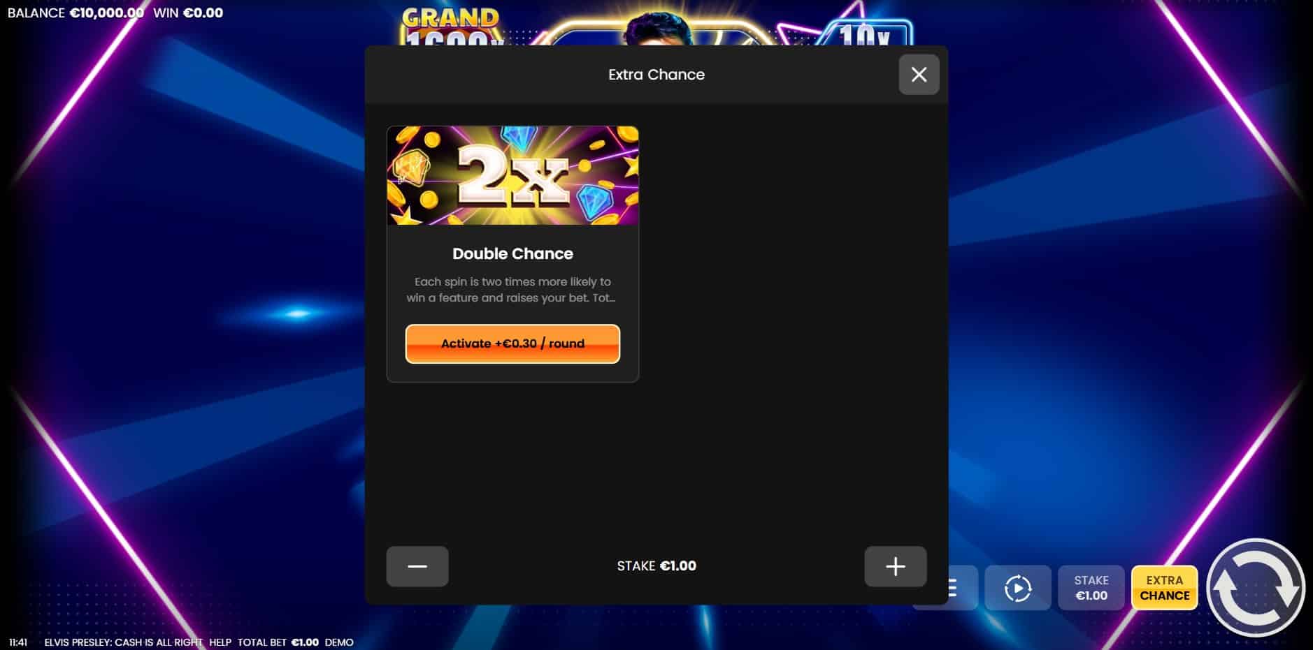 Elvis Presley: Cash Is All Right slot