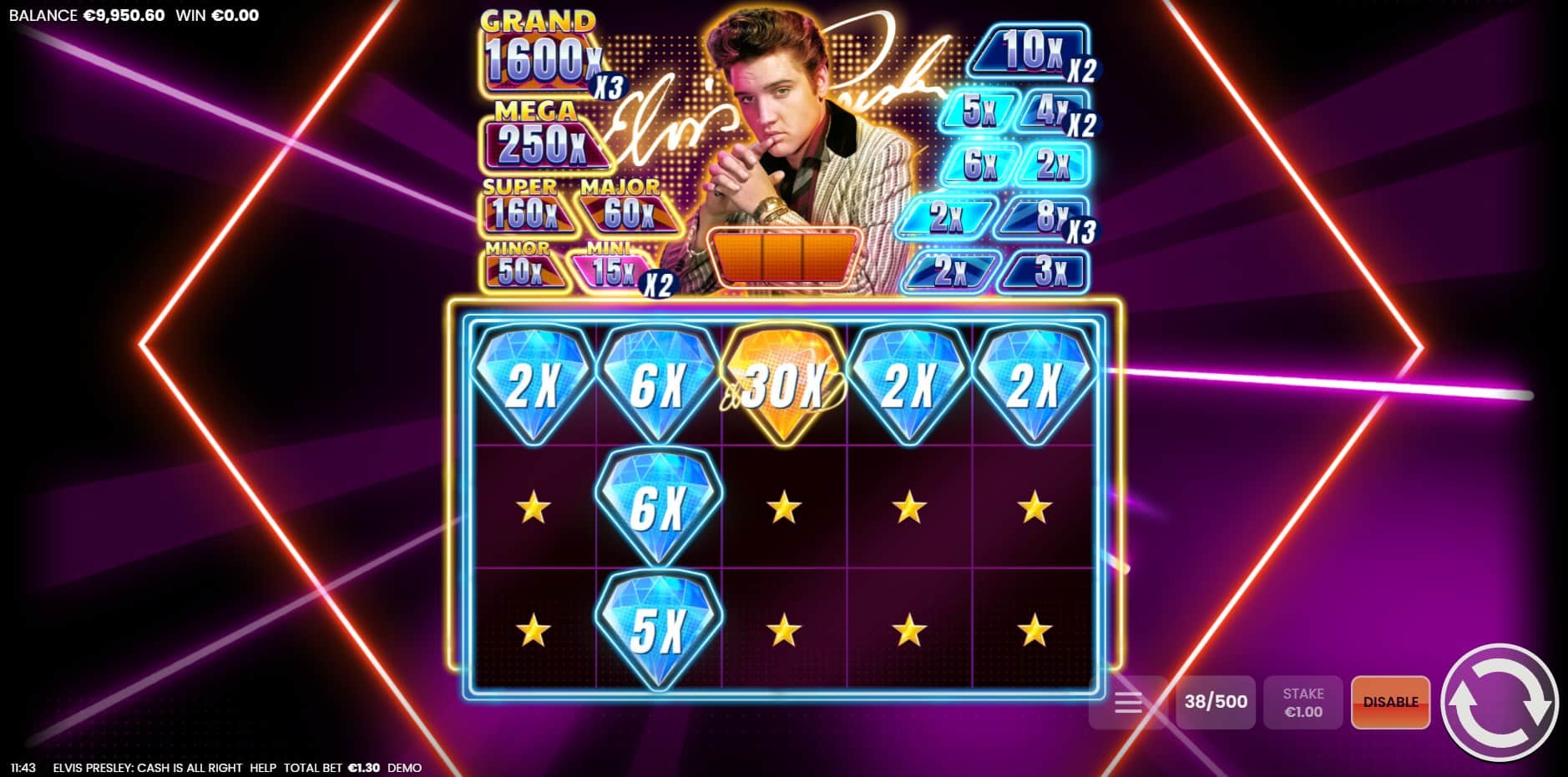 Elvis Presley: Cash Is All Right slot