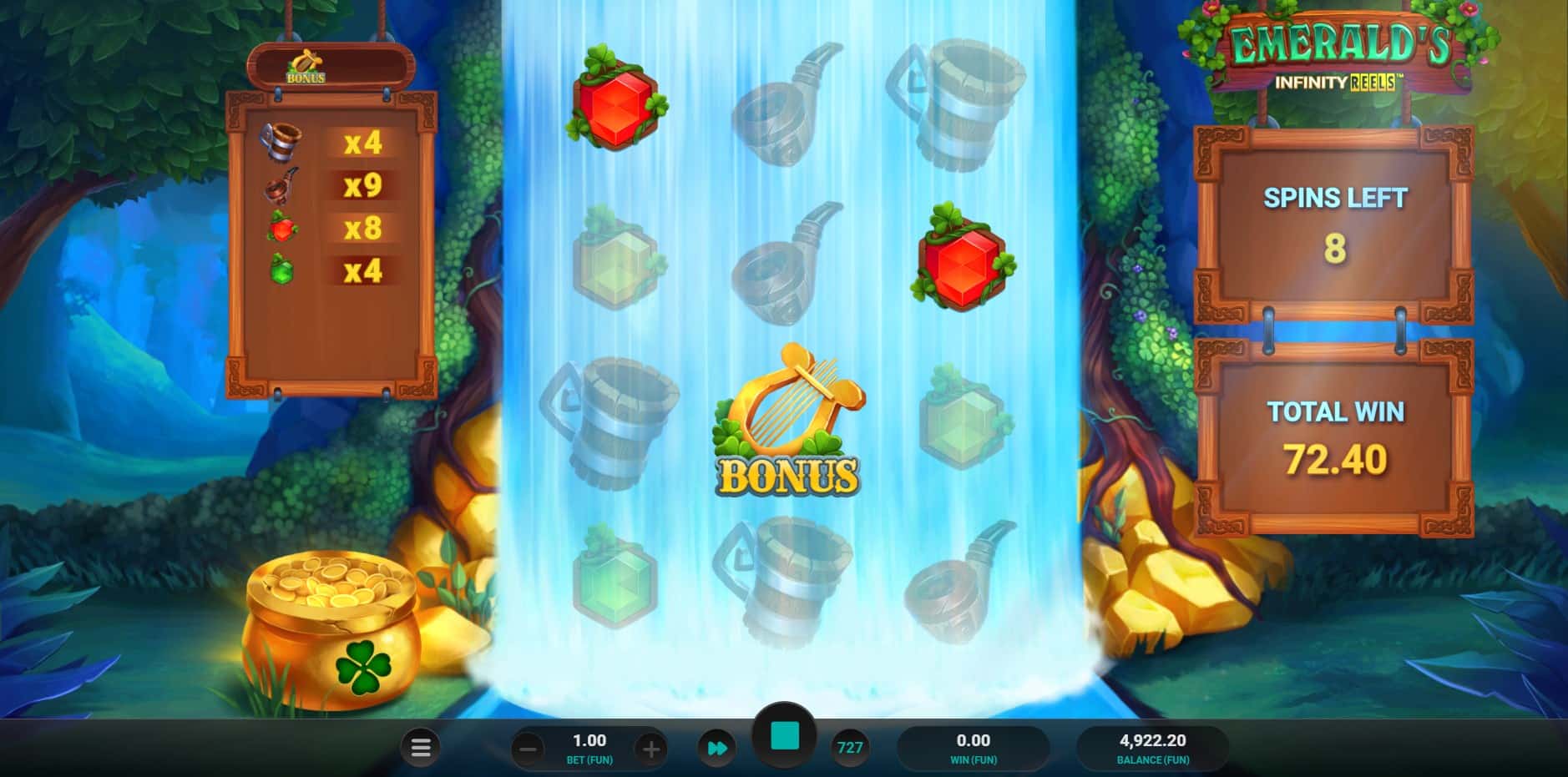 Emerald's Infinity Reels slot