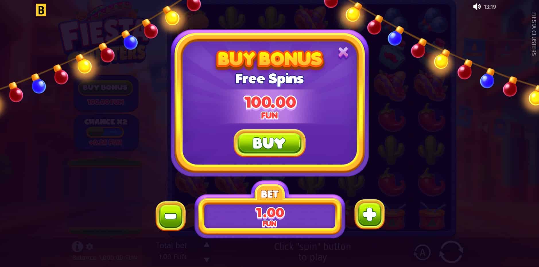 Fiesta Clusters slot
