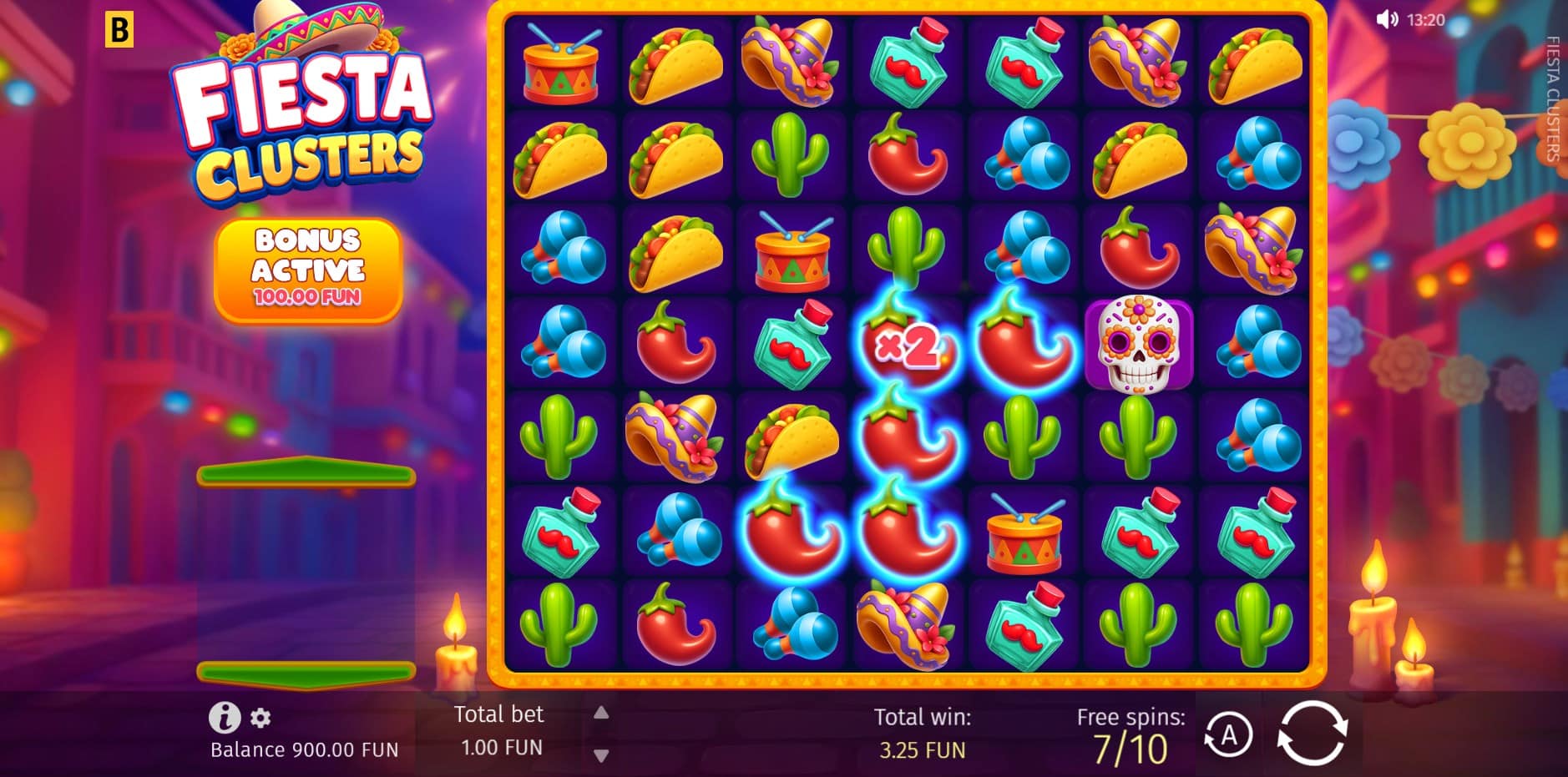 Fiesta Clusters slot