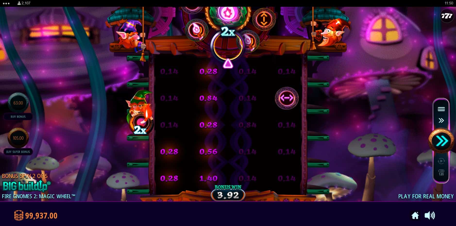 Fire Gnomes 2 Magic Wheel slot