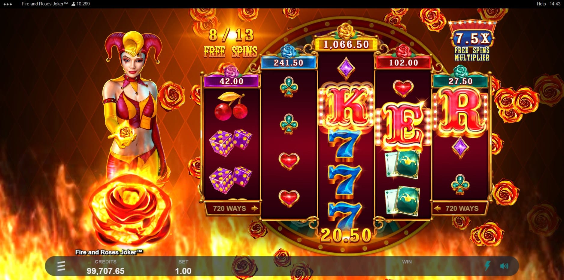 Fire and Roses Joker slot
