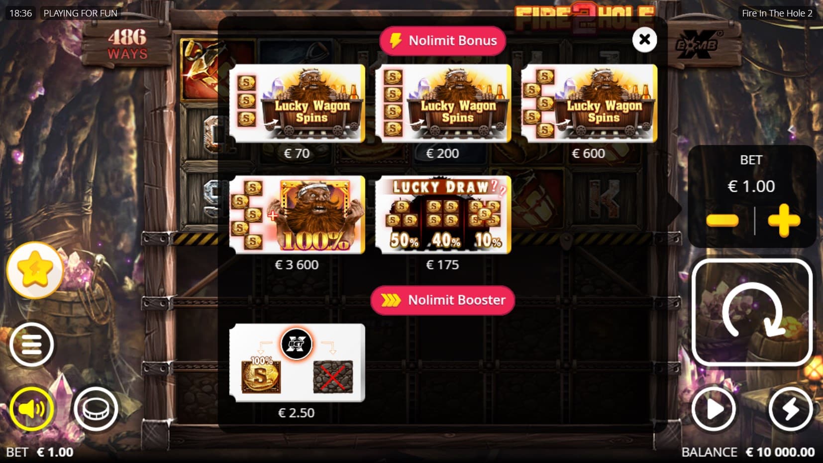 Fire in the Hole 2 slot