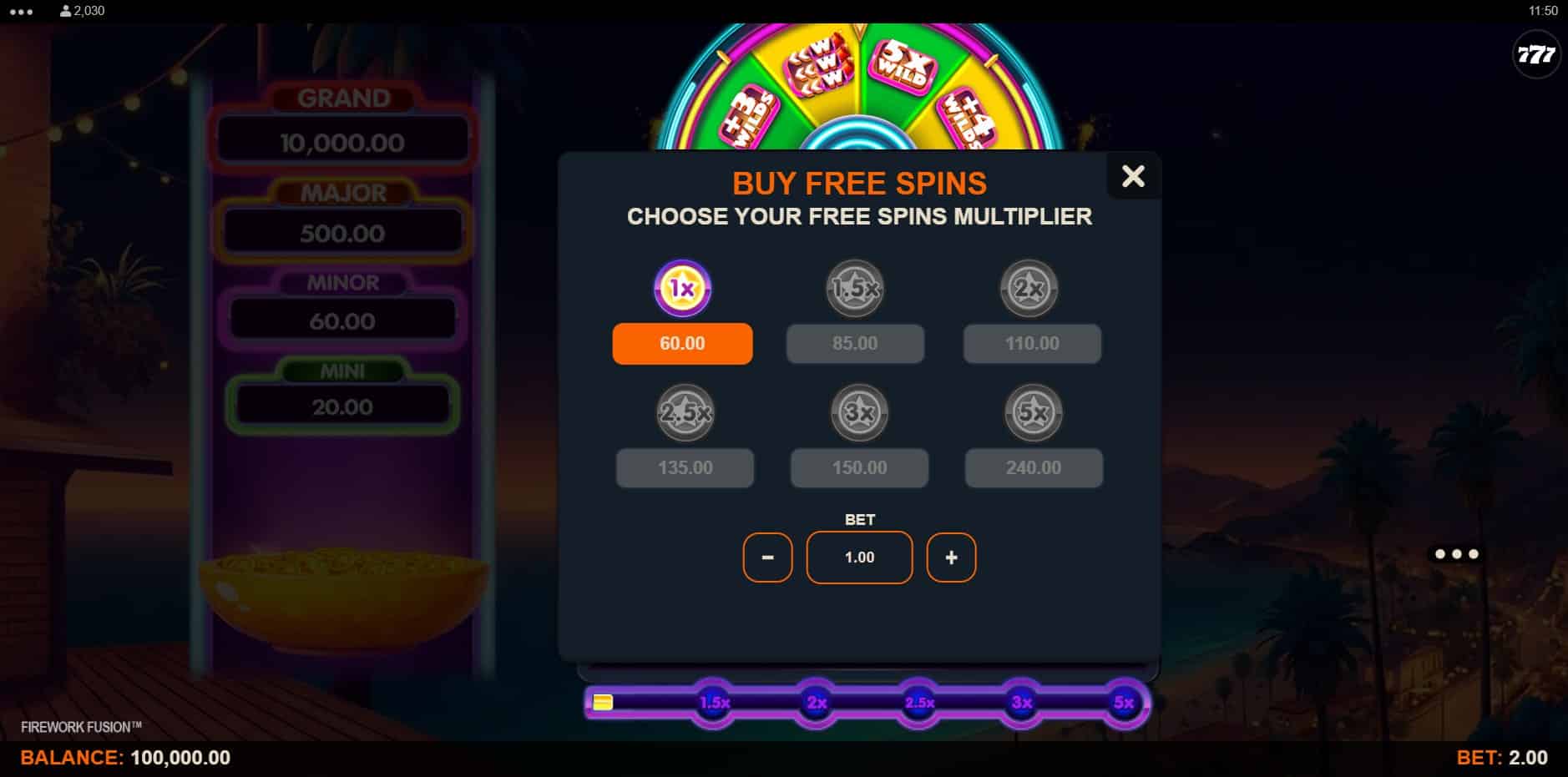 Firework Fusion slot