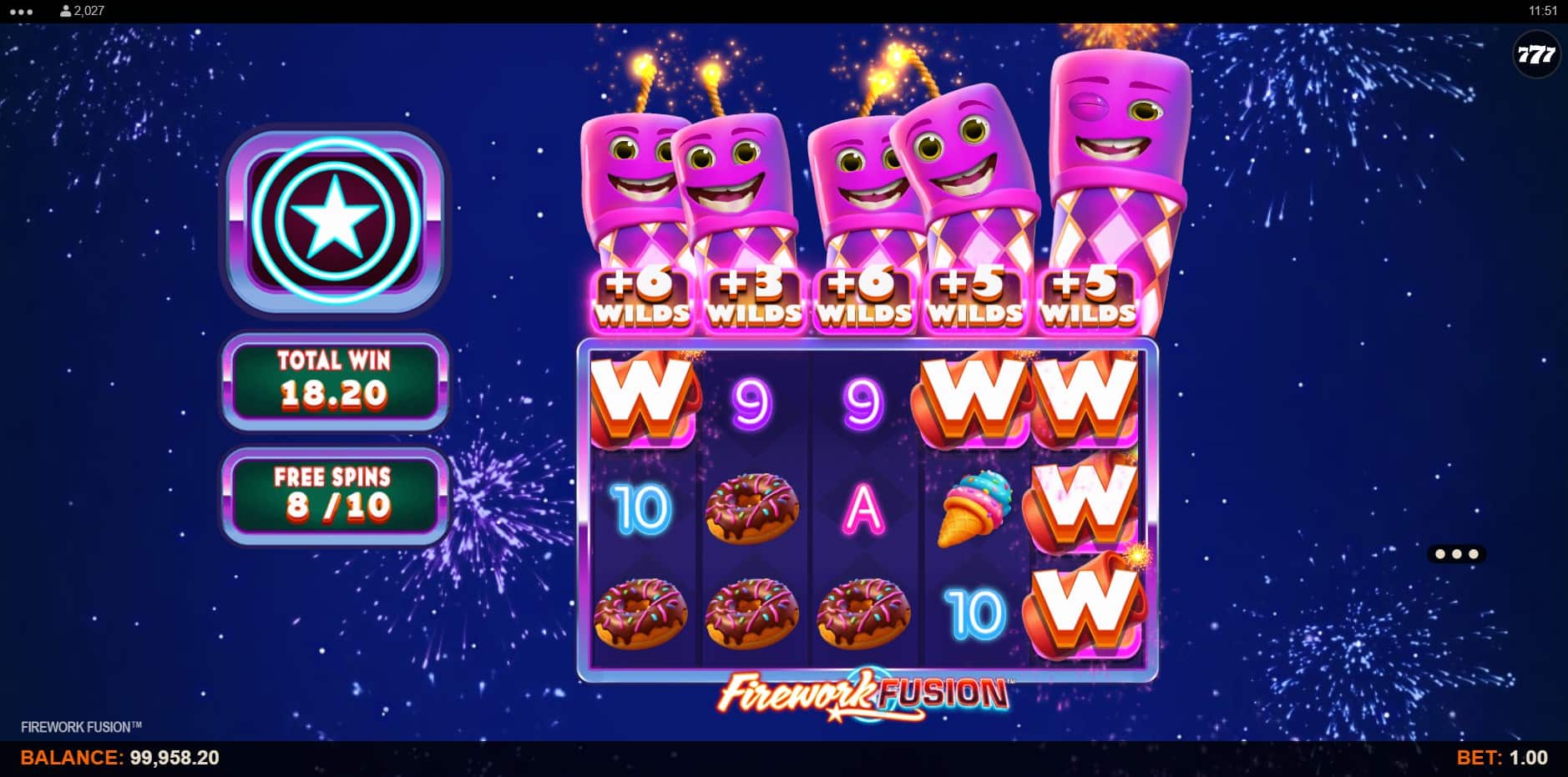 Firework Fusion slot