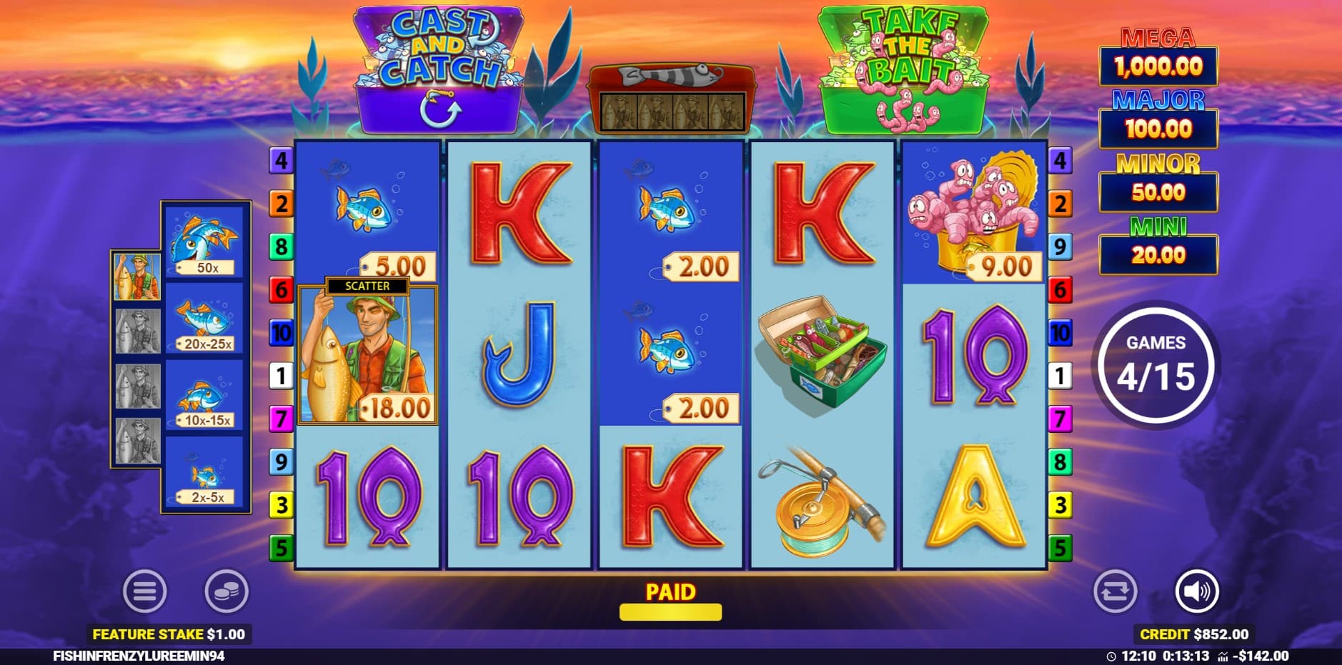 Fishin' Frenzy Lure 'Em In slot