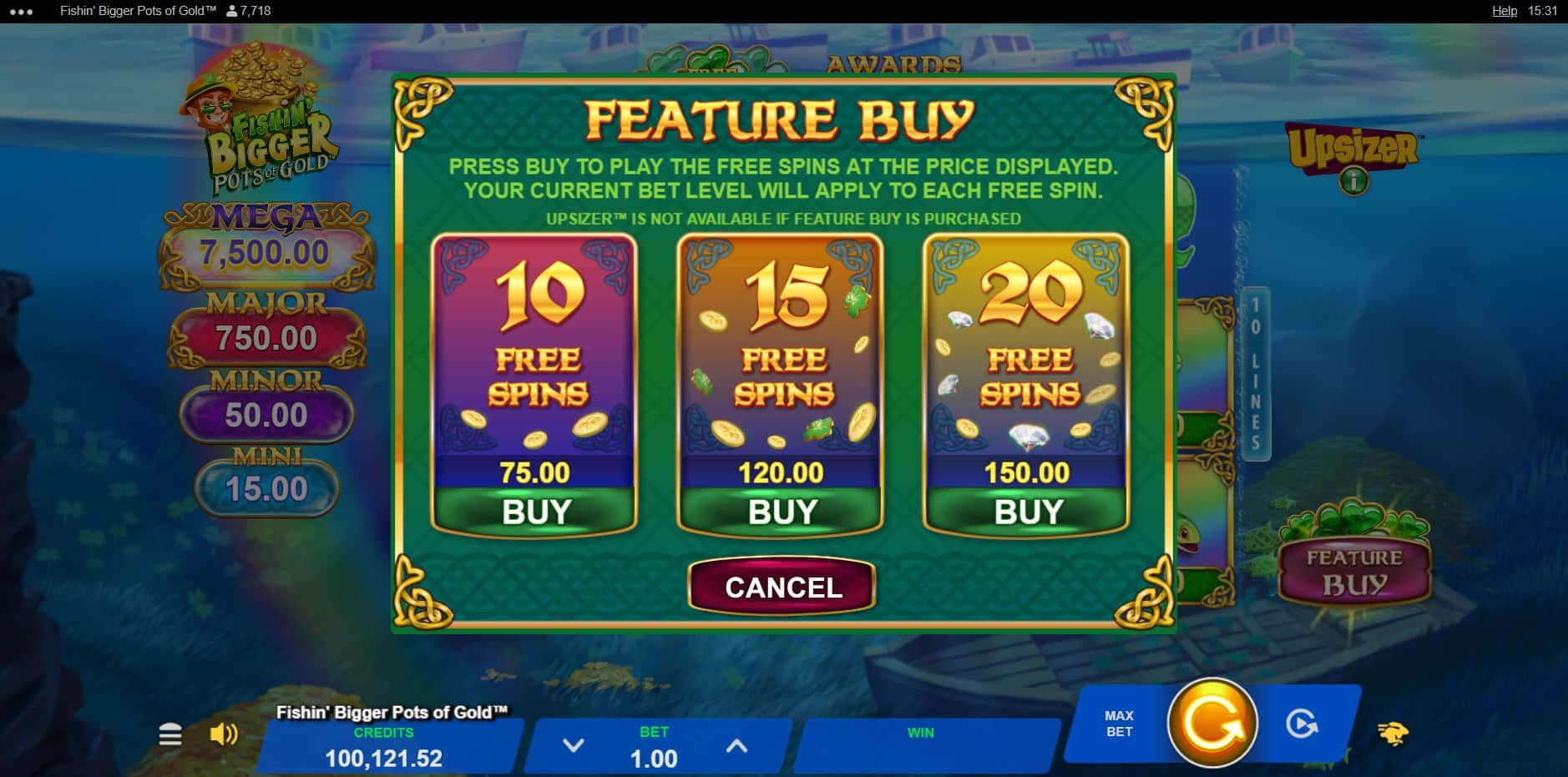 Fishin' Bigger Pots of Gold slot