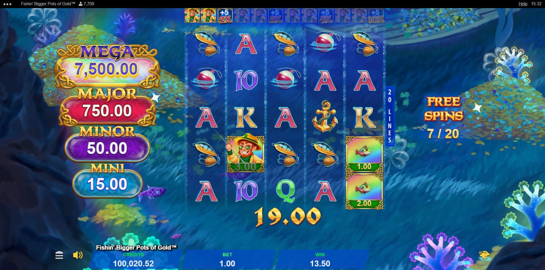 Fishin' Bigger Pots of Gold slot