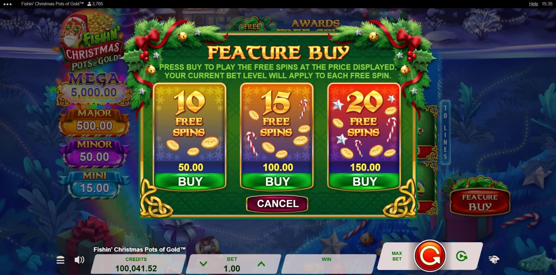 Fishin' Christmas Pots of Gold slot