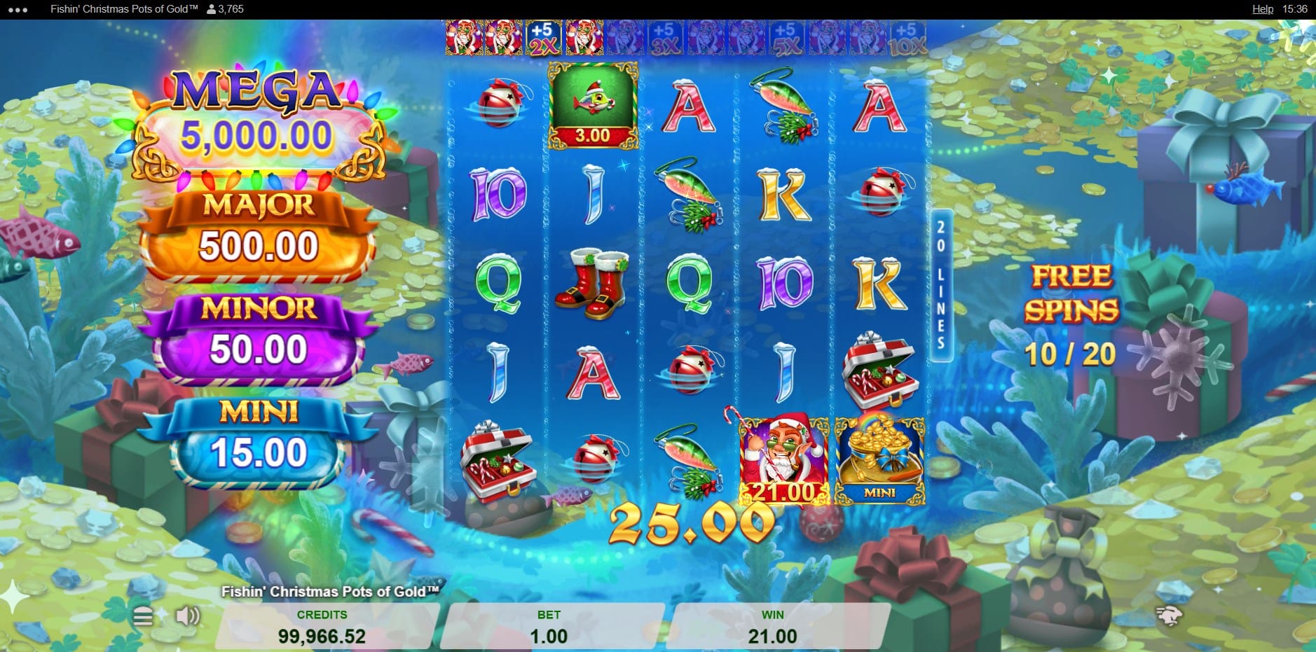 Fishin' Christmas Pots of Gold slot