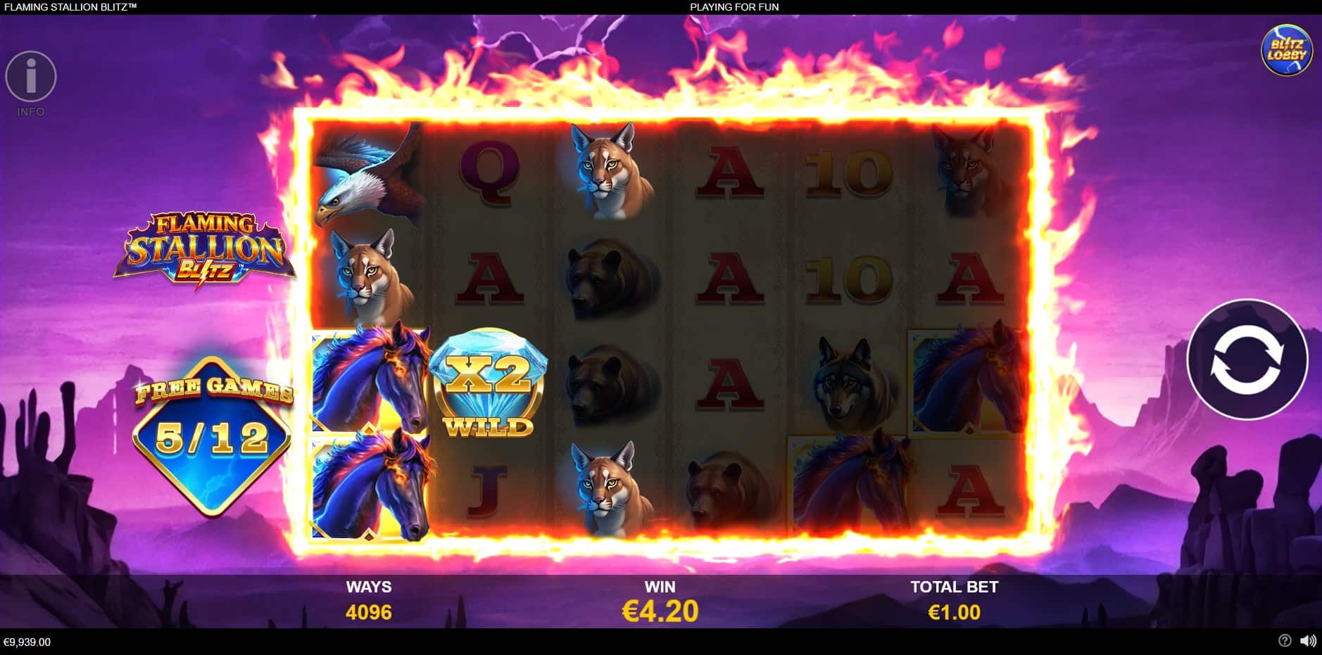 Flaming Stallion Blitz slot