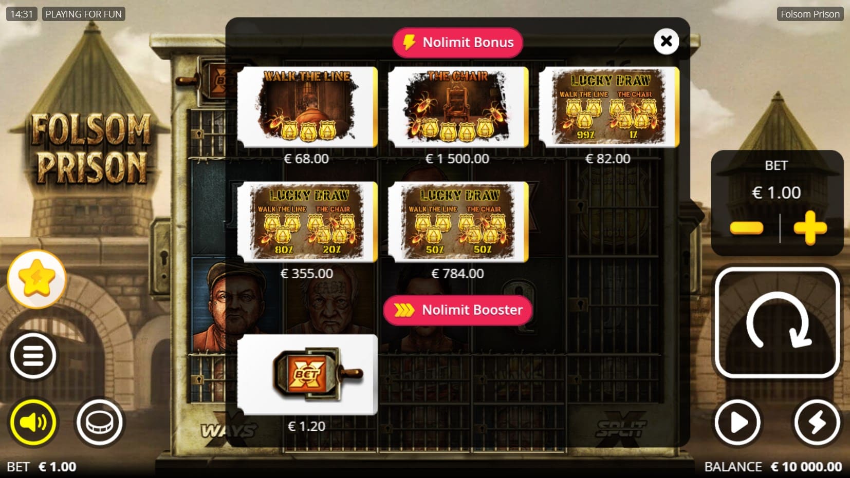 Folsom Prison slot