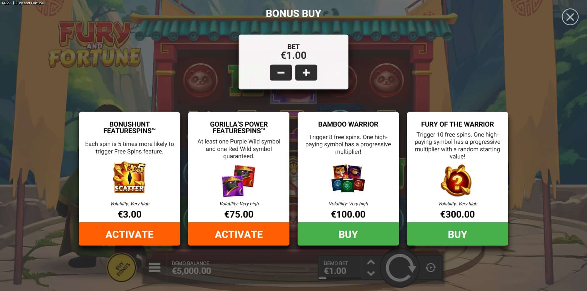 Fury and Fortune slot